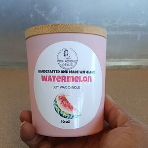 Handcrafted Pink Soy Wax Candle by [Brand]
